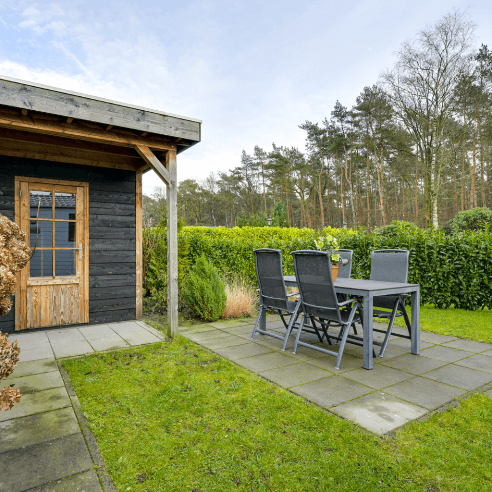 Chalet De specht Accommodaties De Specht Tuin